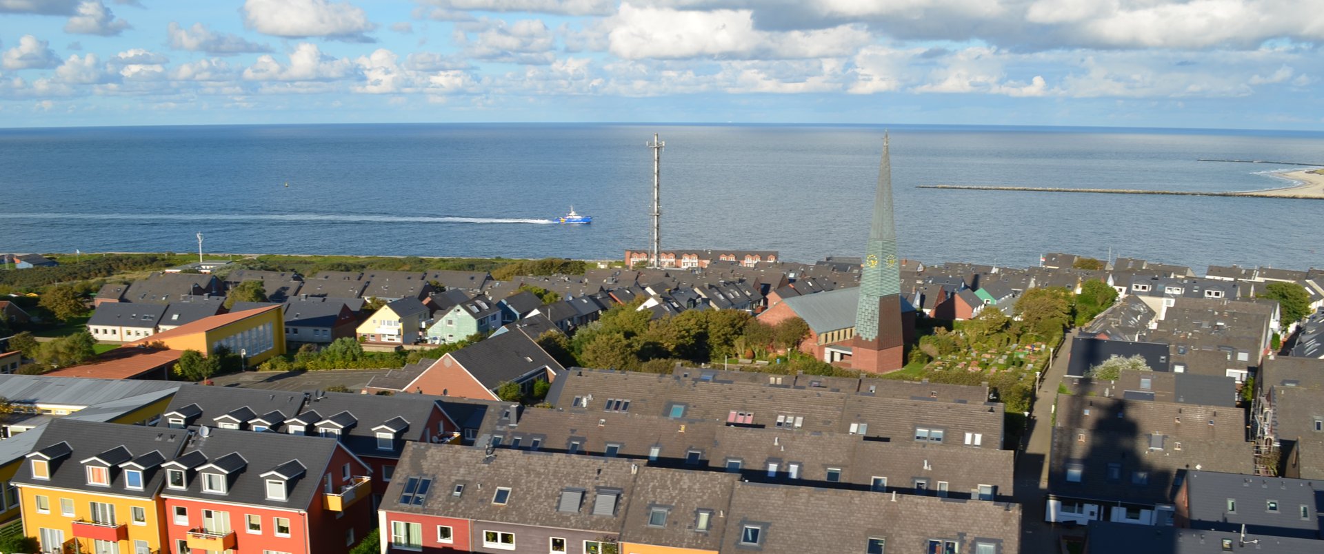 Dünenblick Apartments Helgoland Ausblick Meer